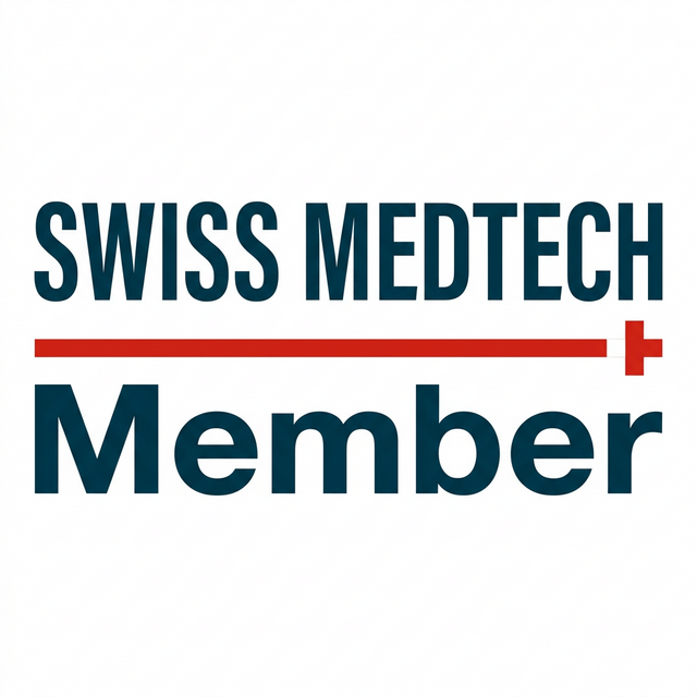 Swiss Medtech Member Logo — Luptek GmbH ist offizielles Mitglied des Schweizer Medizintechnik-Verbands